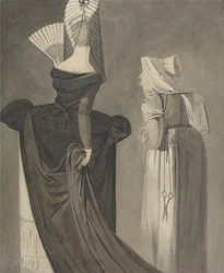 Une dame romaine avec une duègne
